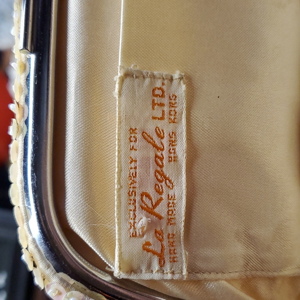 Vintage - La Regale - White - Clutch - Cocktail - Evening - Bag - Hand Purse - Picture 5 of 6